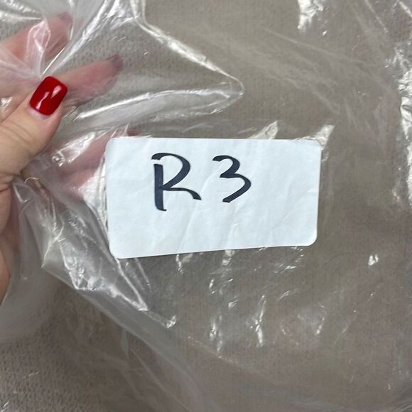 Kye Mi Women's Knitted Open Front Bishop sleeve Long Cardigan Sweater Tan Small - Picture 11 of 11